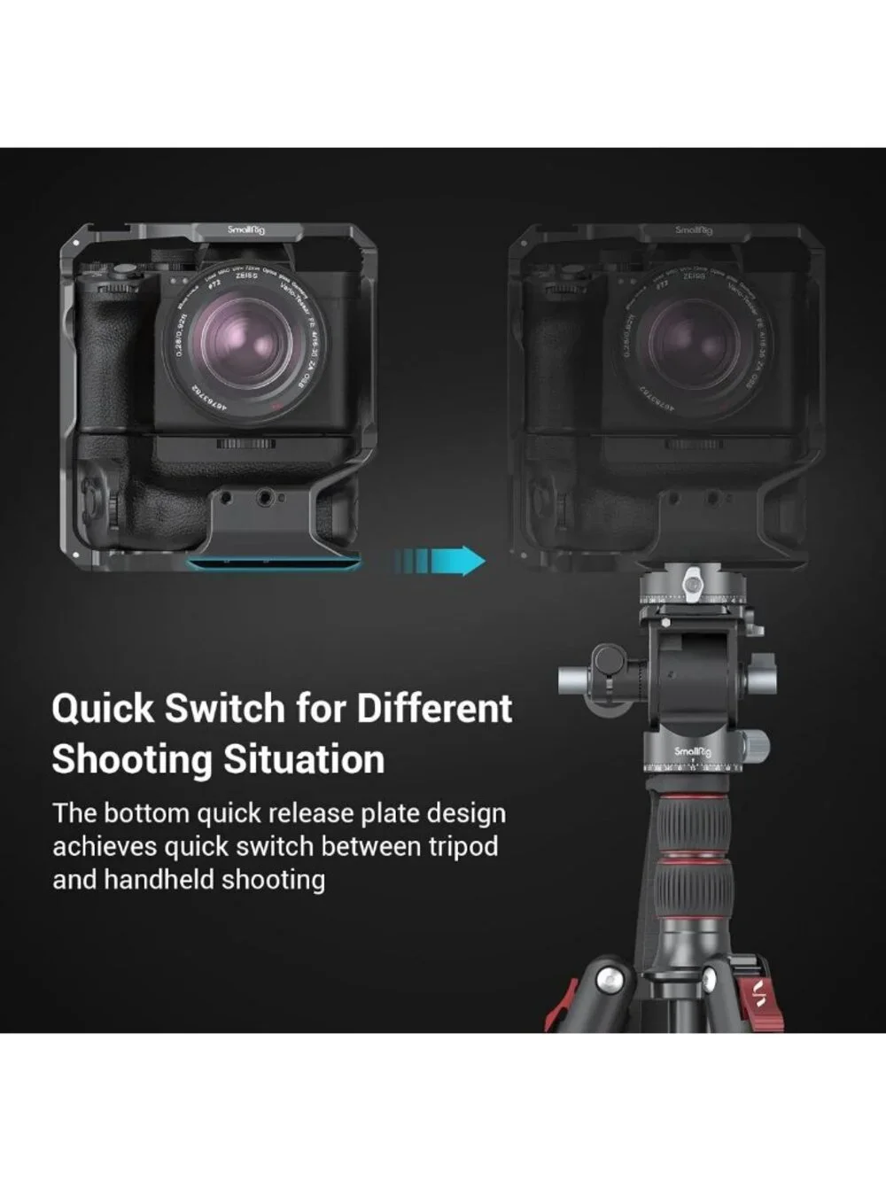 Camera Cage for Sony Cameras with VG-C4EM Grip | Lightweight, Durable, Custom